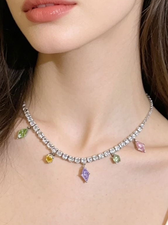 Collana Tennis Pastel