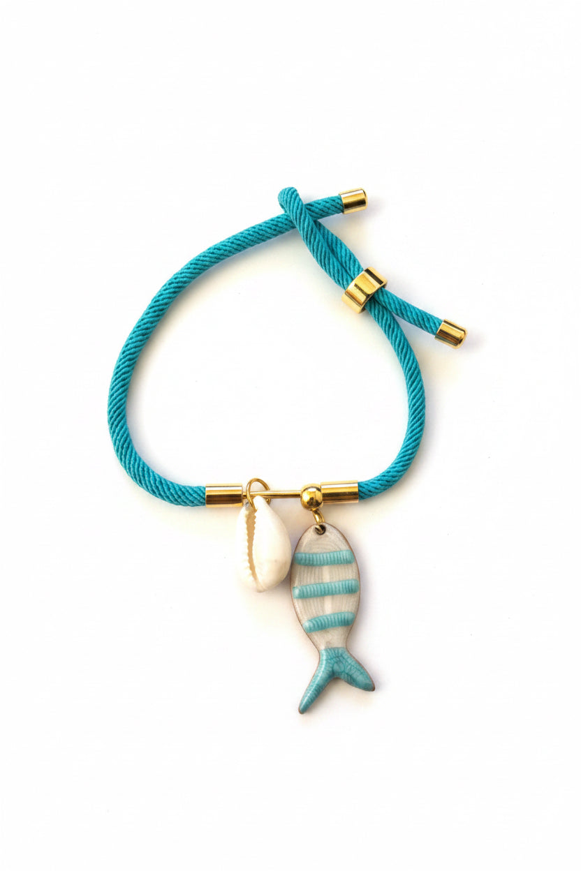Bracciale Summer pesciolino e conchiglia