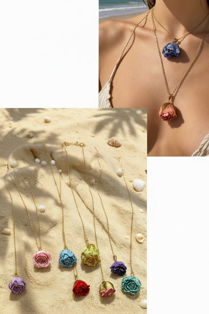 Collana Bocciolo di rosa