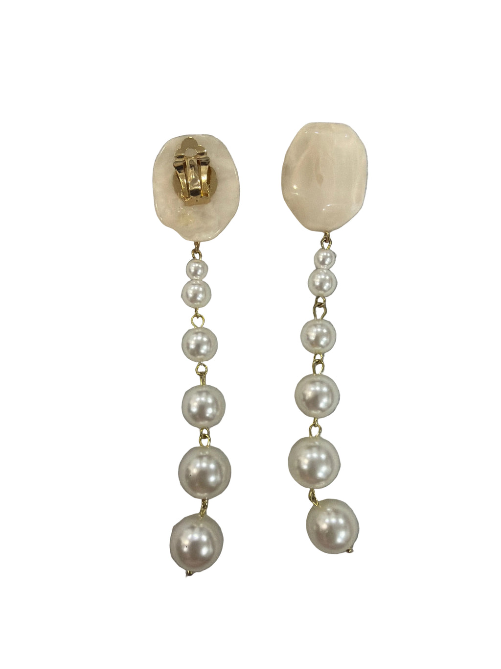 Orecchini Clips perla