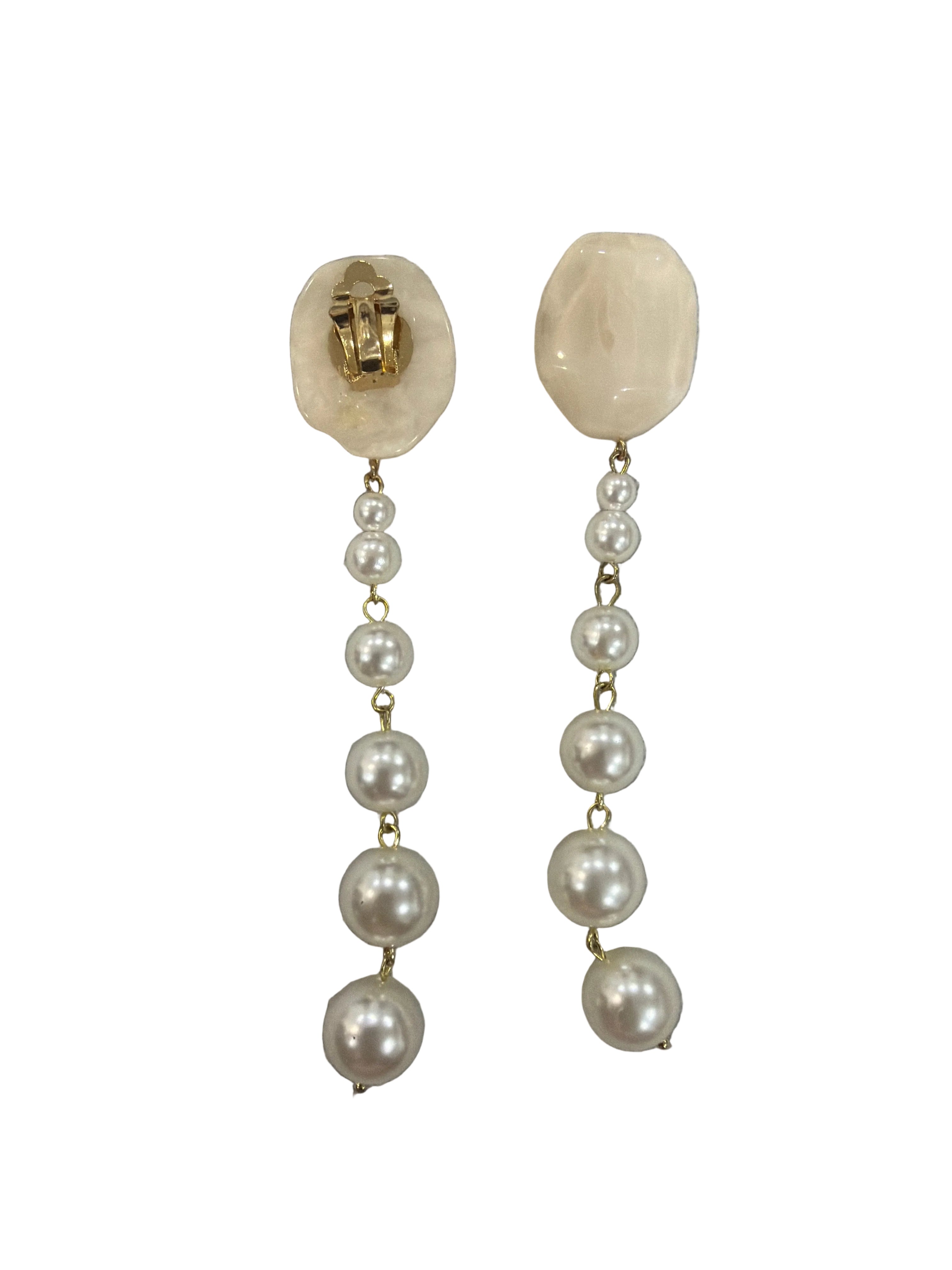 Orecchini Clips perla