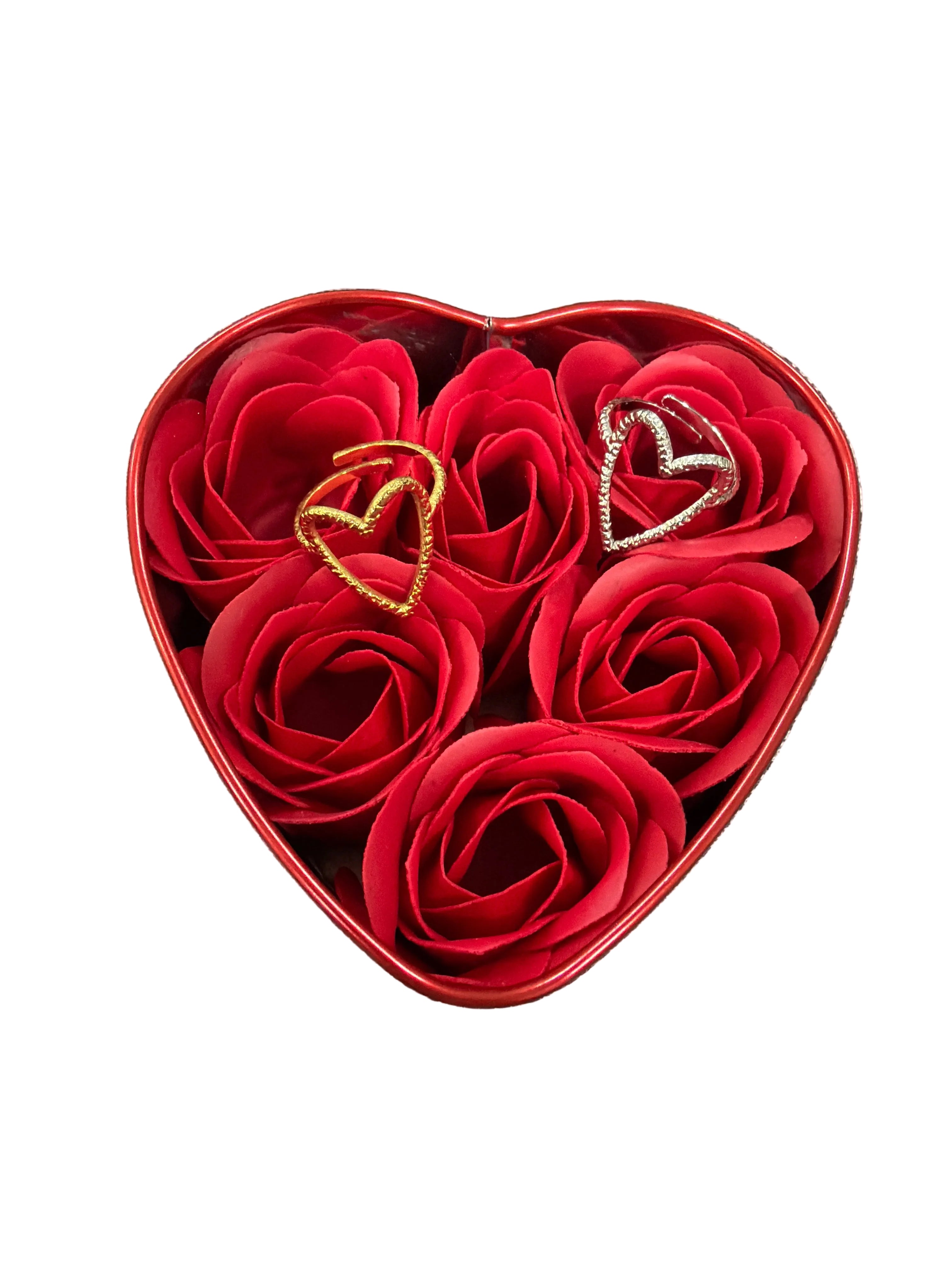 Anello cuore martellato