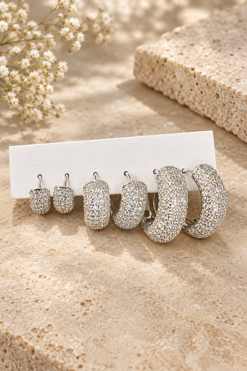 Set cerchietti zirconati