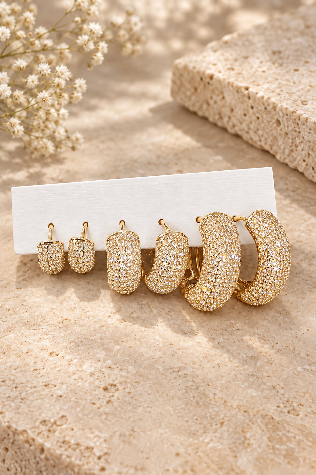Set cerchietti zirconati