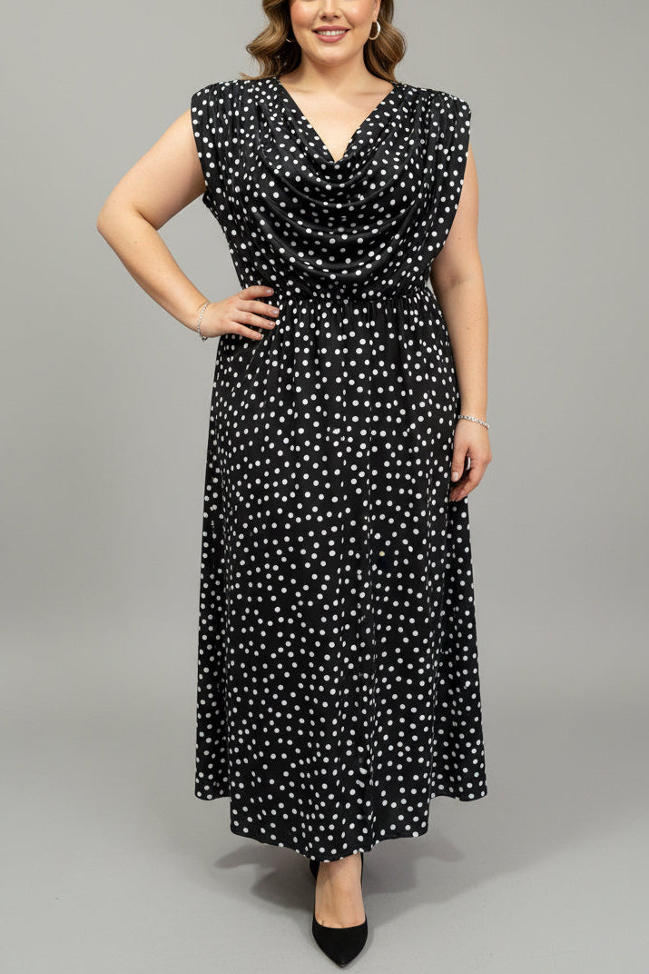 Abito Pois curvy in licra