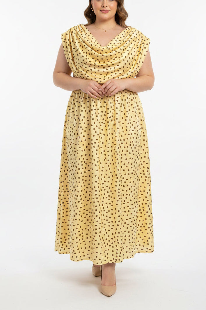 Abito Pois curvy in licra