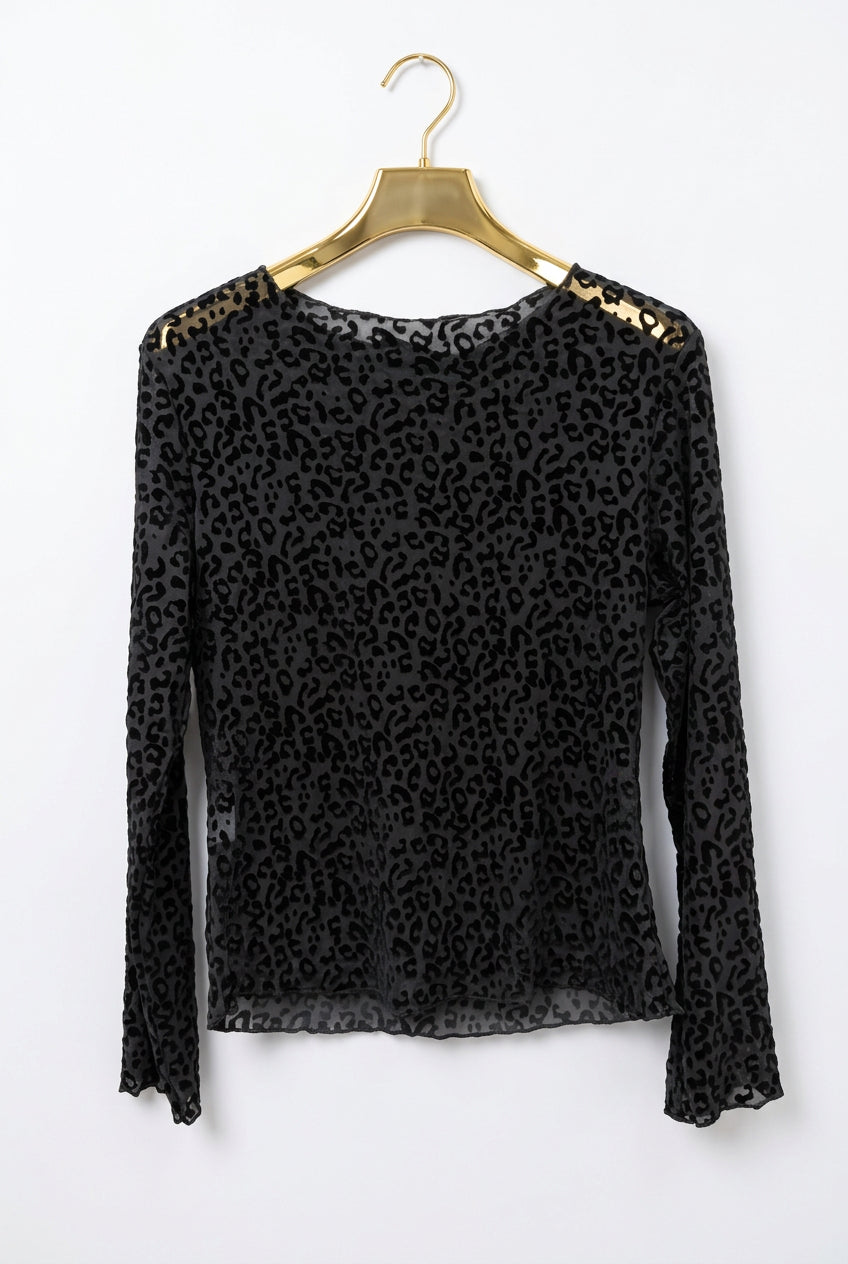 Maglia velata maculata Slim