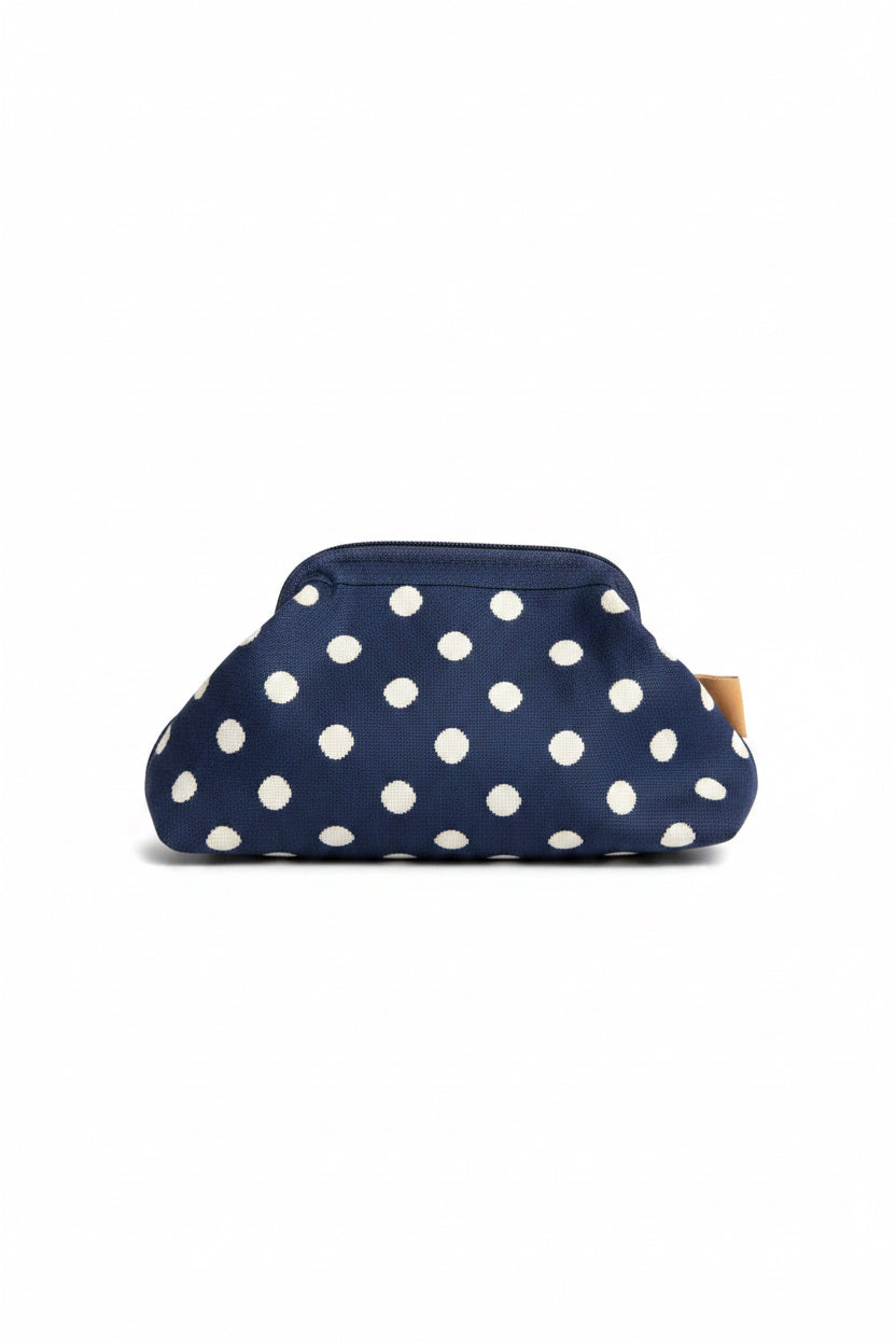 Borsello pois blu&bianco