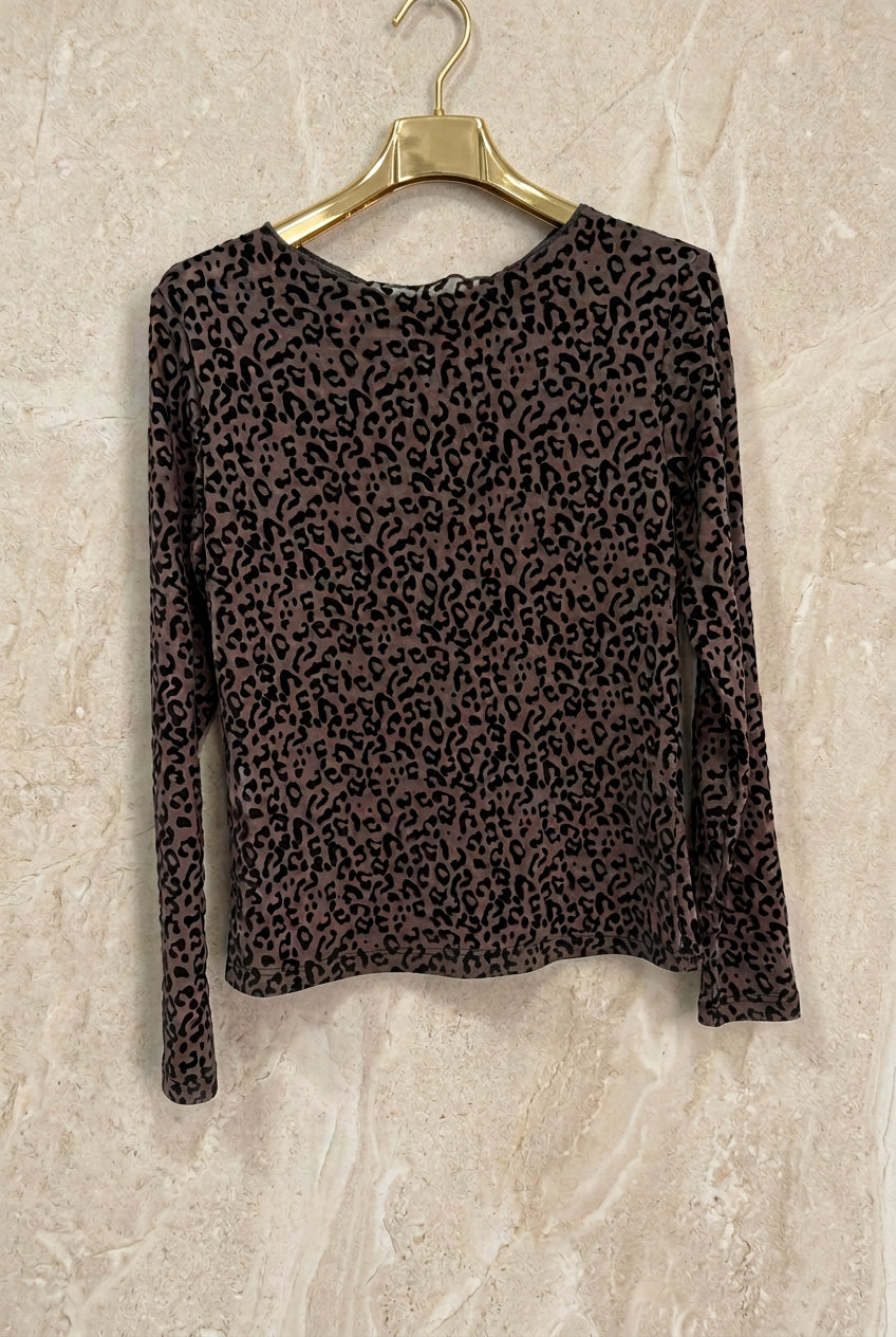 Maglia velata maculata Slim