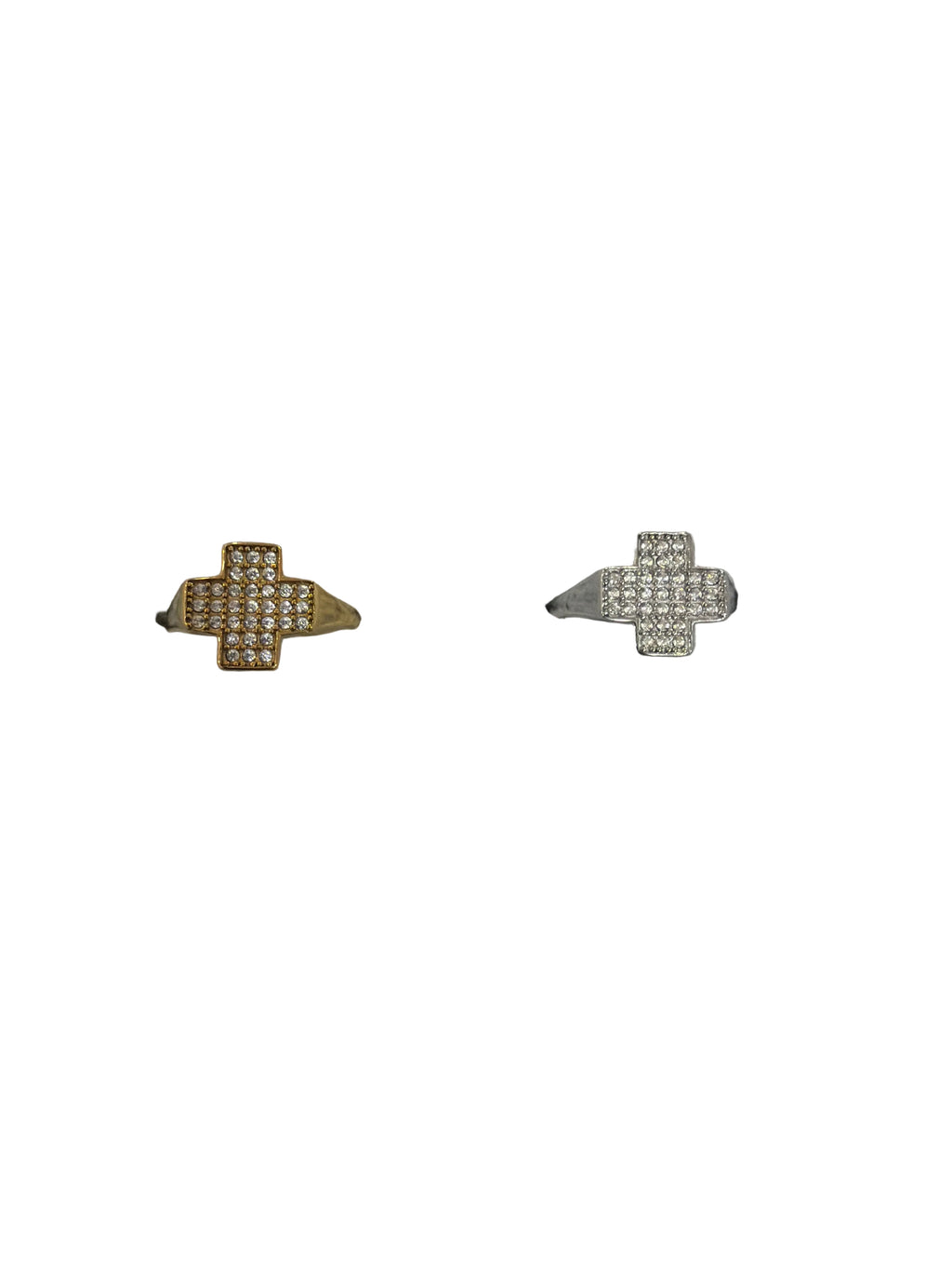 Anello mignolo Croce zirconata