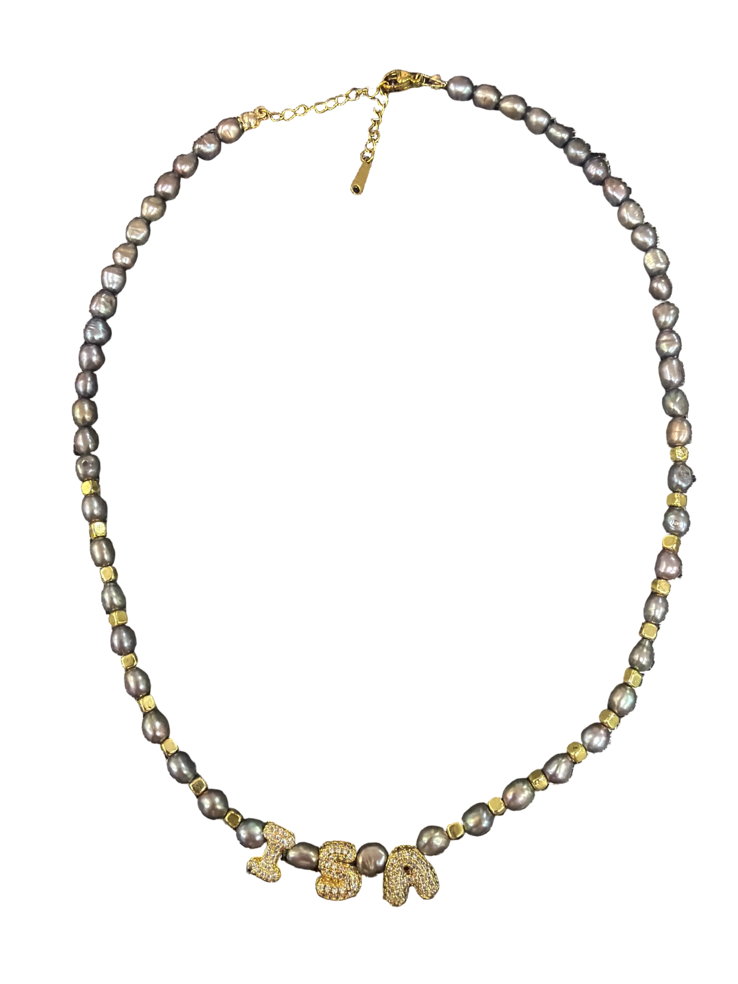 Collana grigia personalizzata