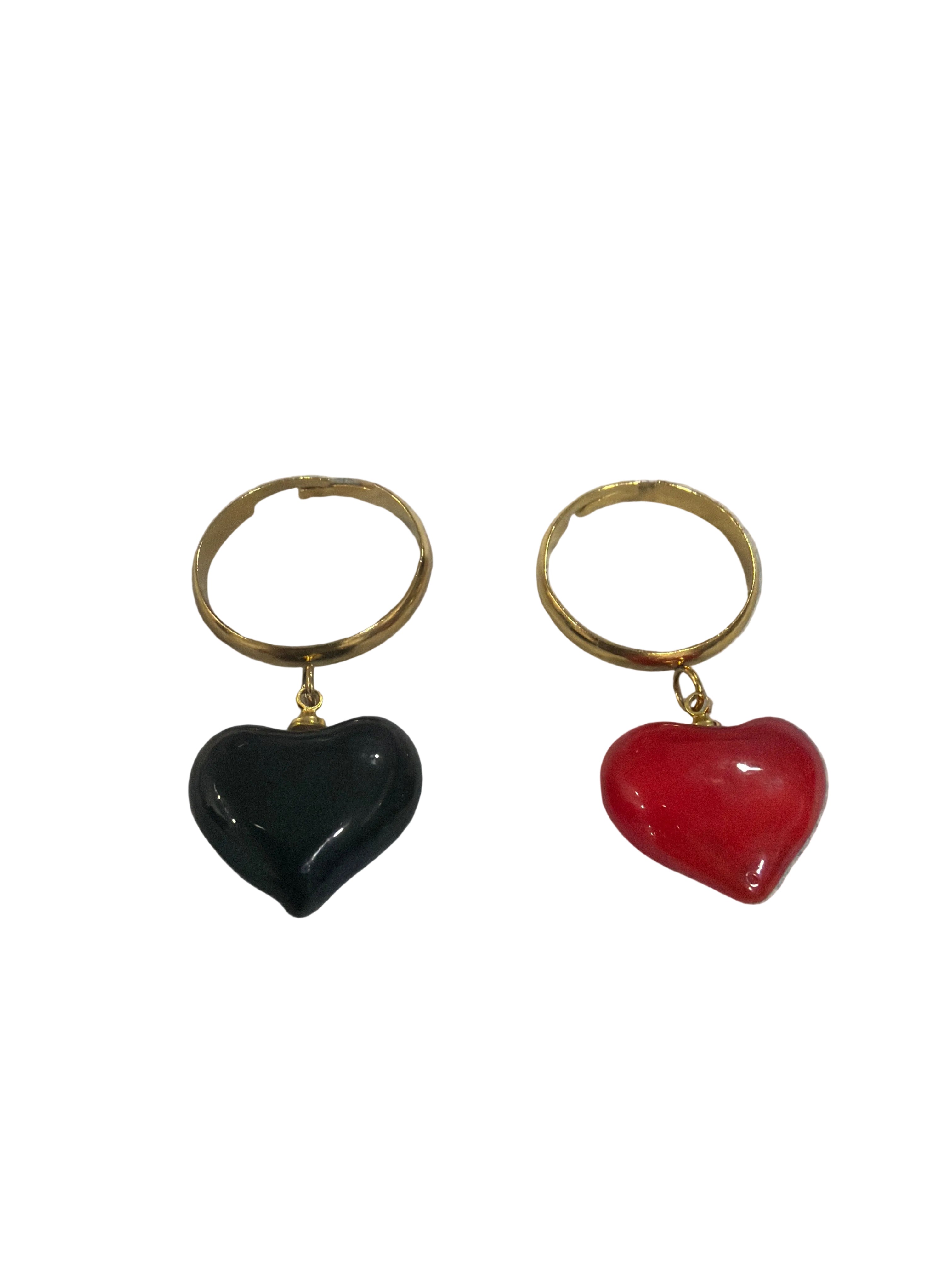 Anello Cuore pendente