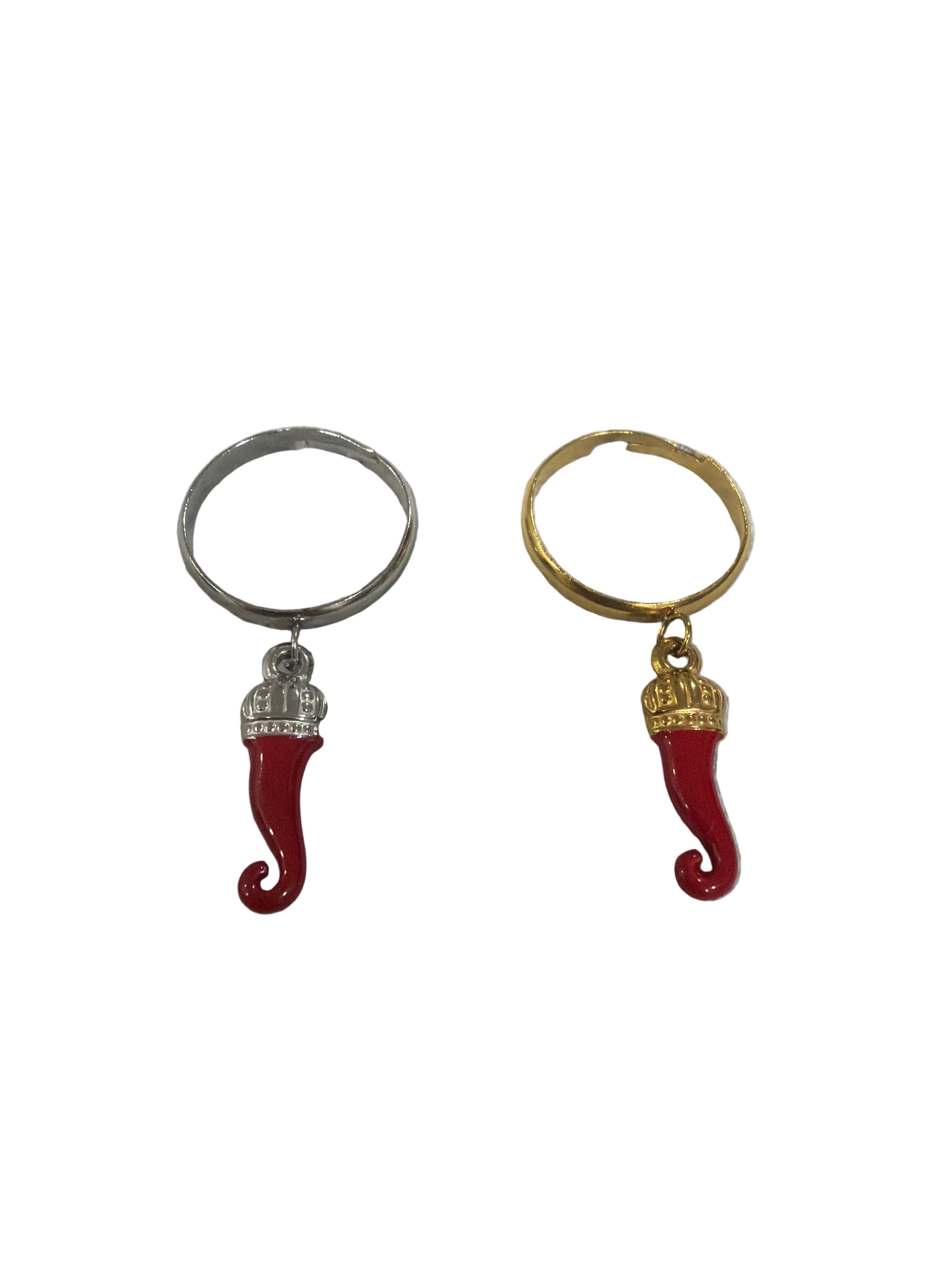Anello Corno pendente