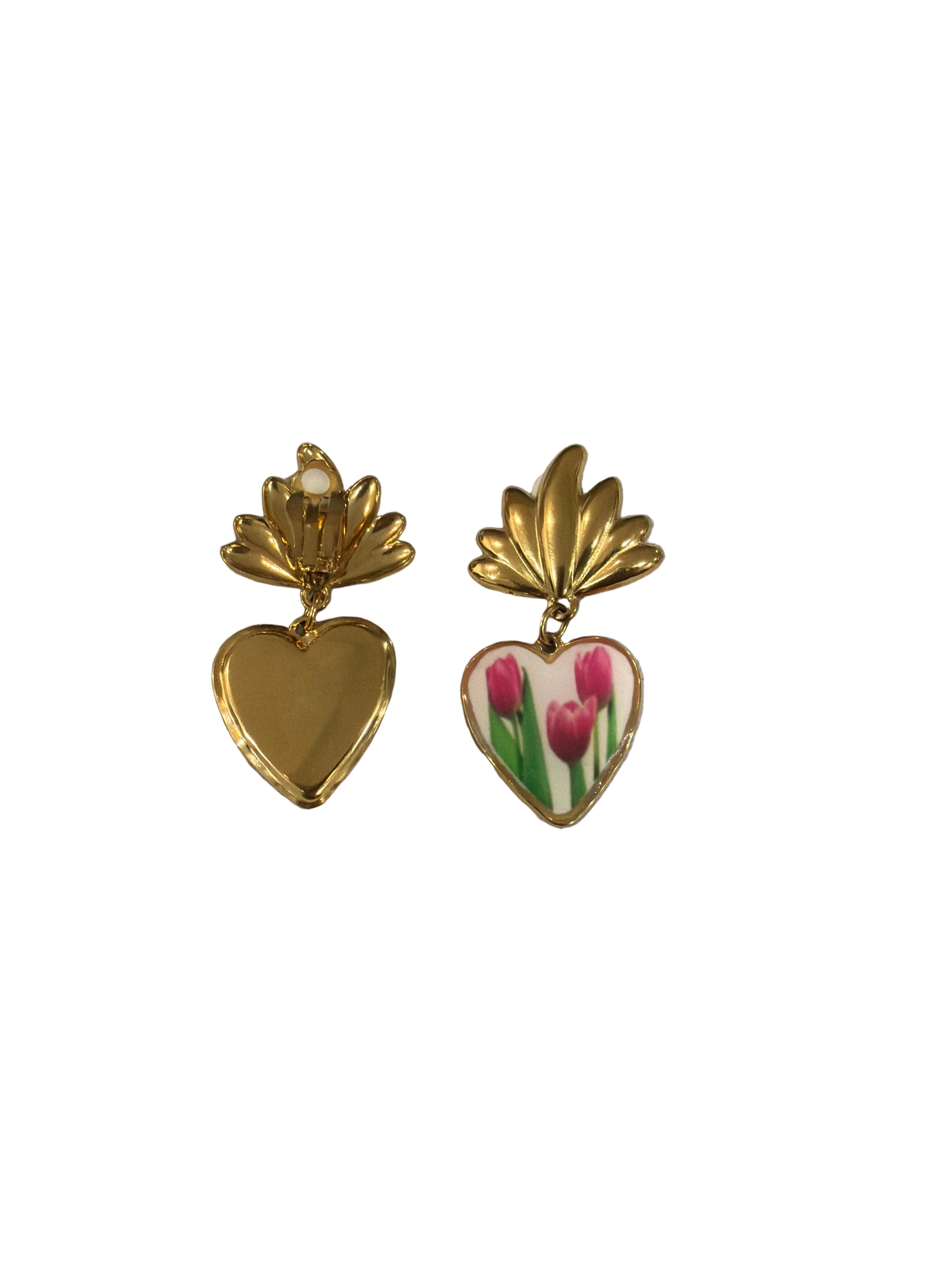 Orecchini Tulipan Clips