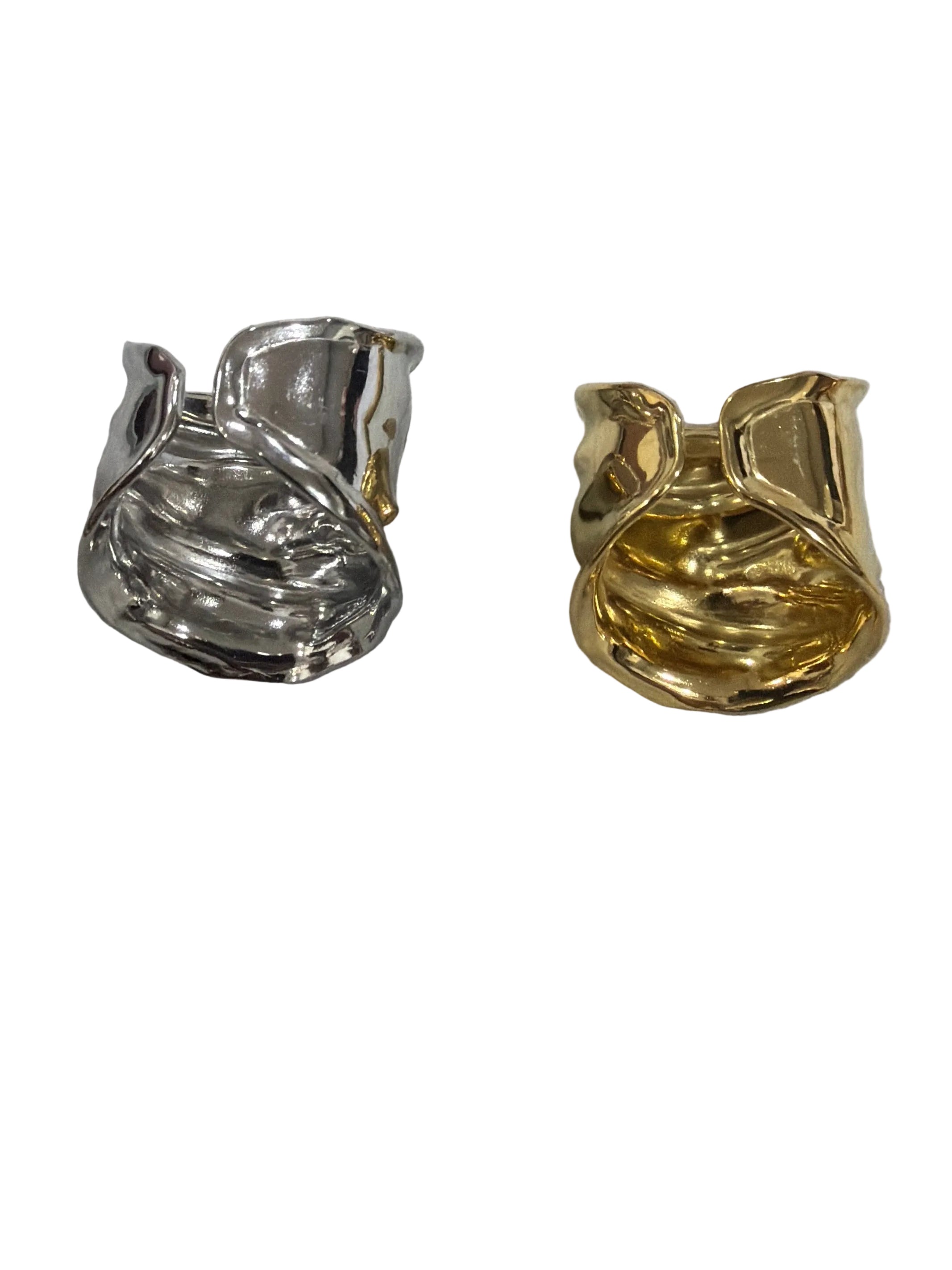 Anello Fascione martellato
