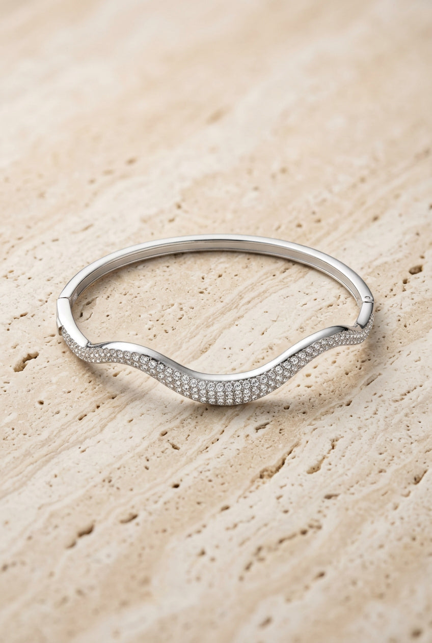 Bracciale rigido onda