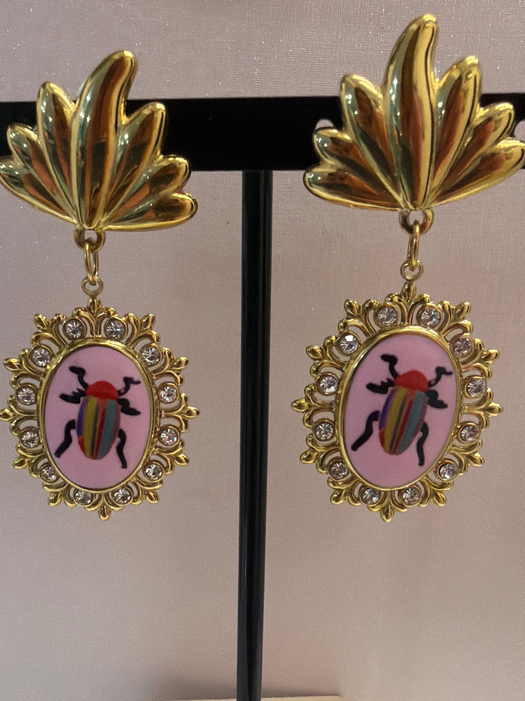 Orecchini Scarabeo a Clips