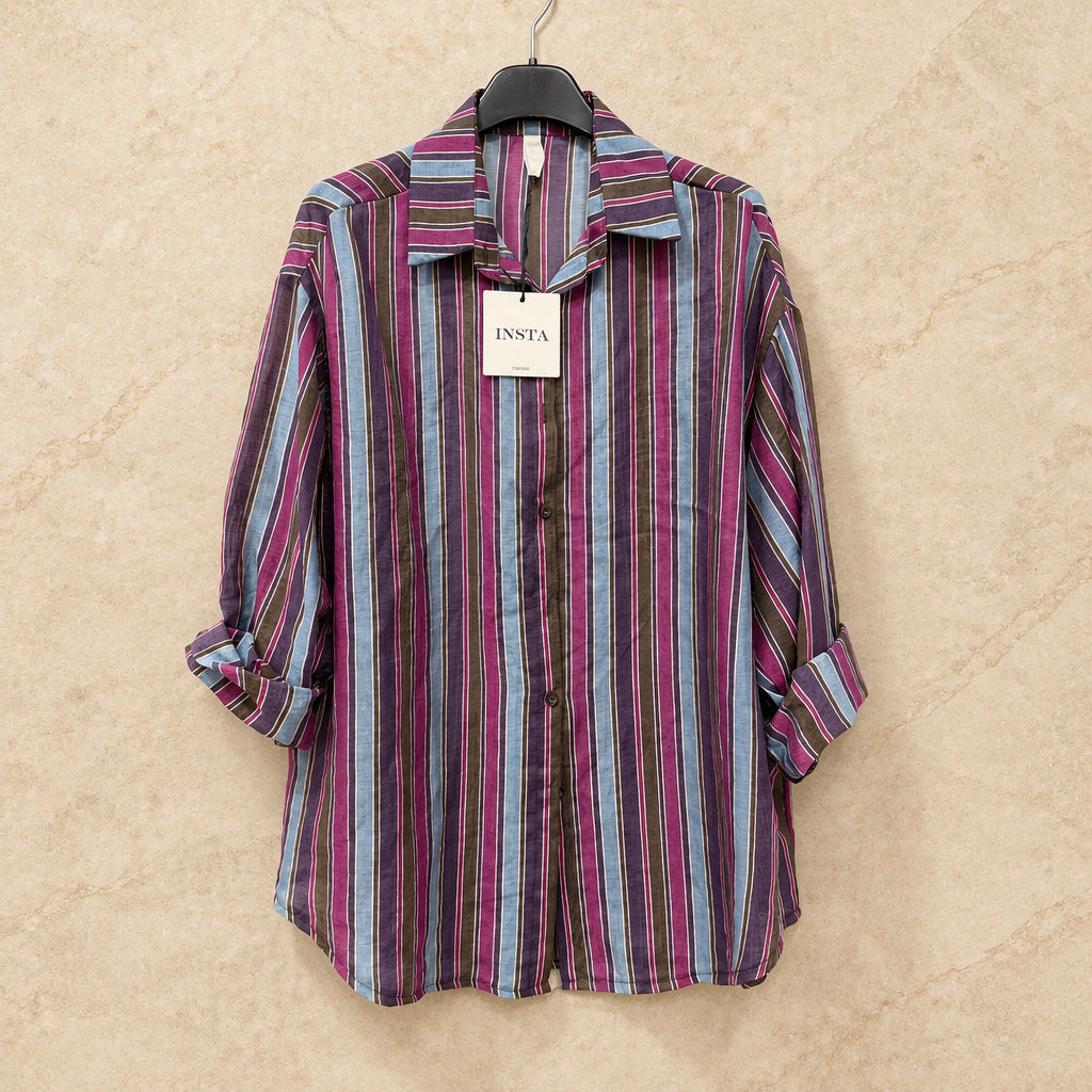 Camicia righe curvy