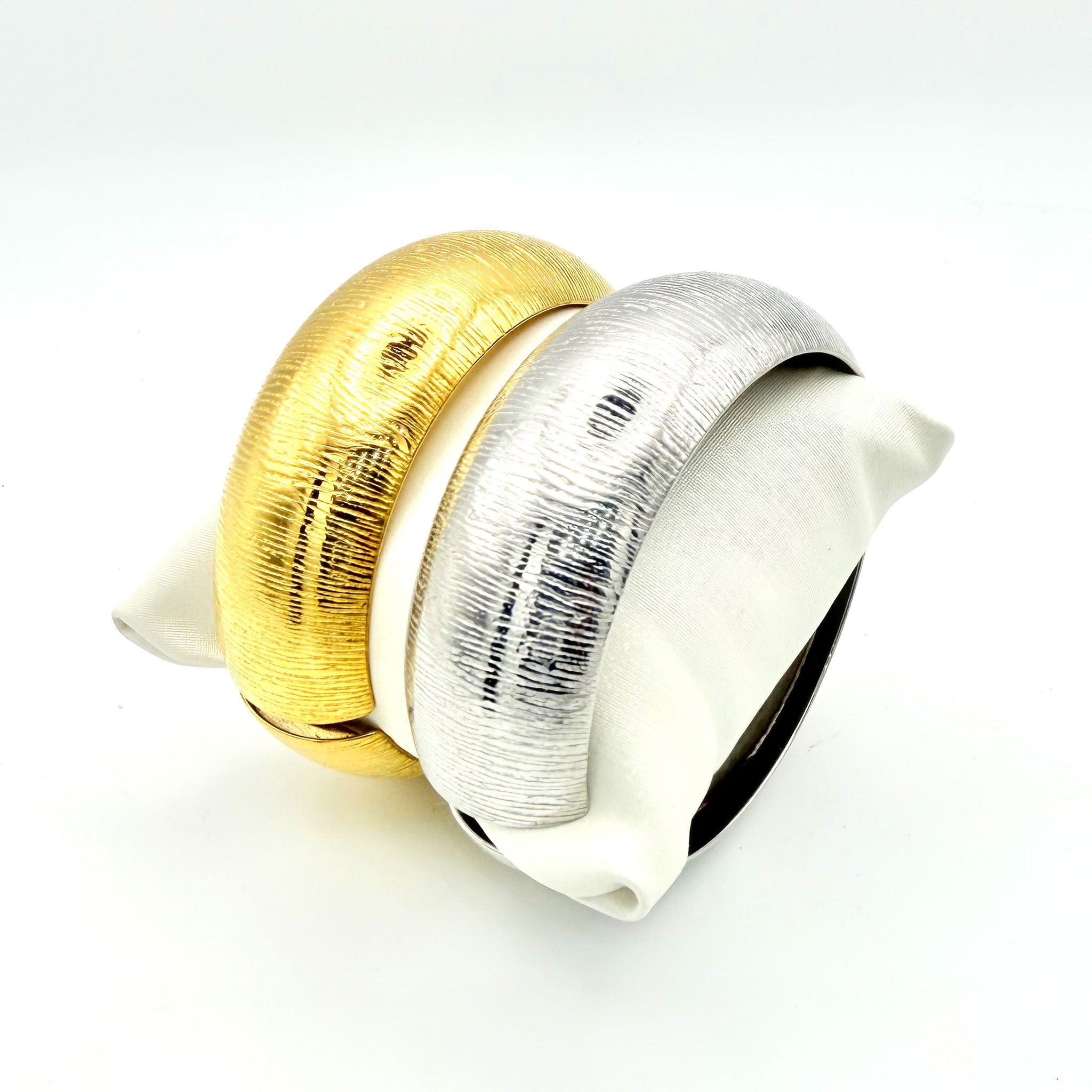 Bracciale Rigido Rigato In acciaio inox