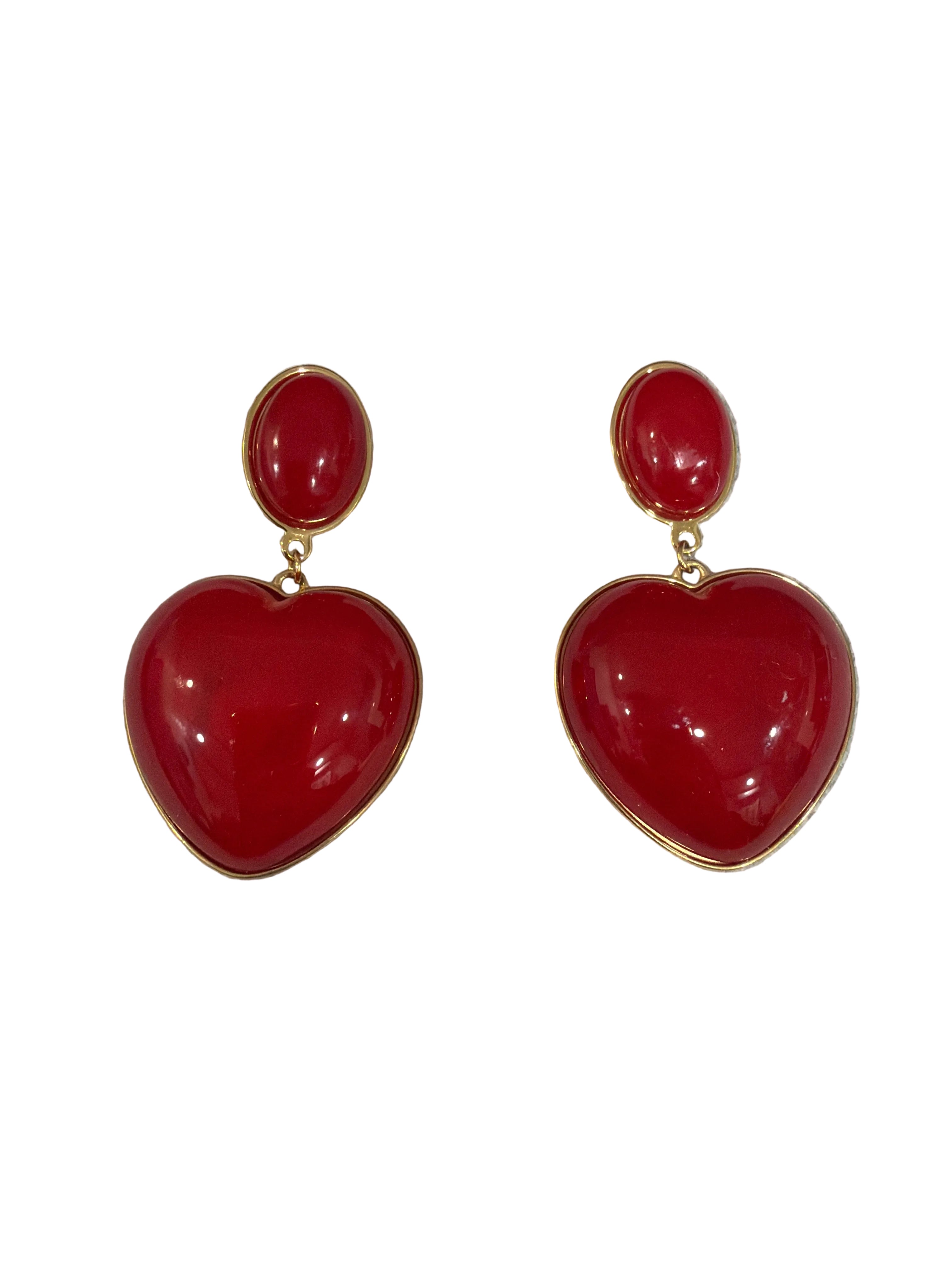 Orecchini Cuore Red