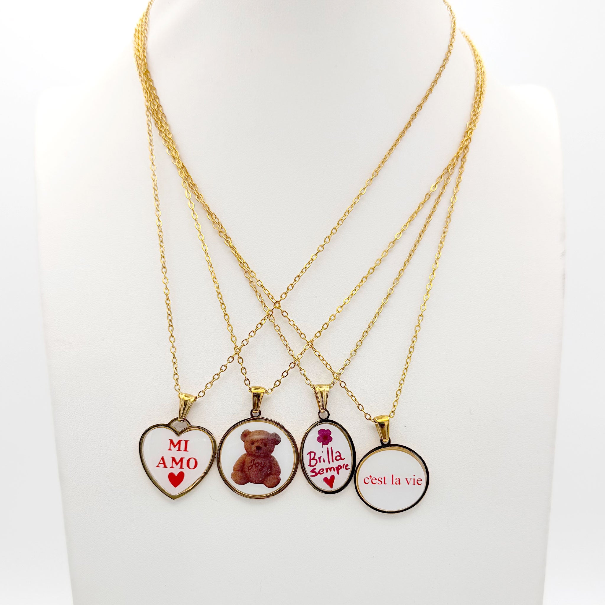 Catenine con medaglietta In acciaio inox