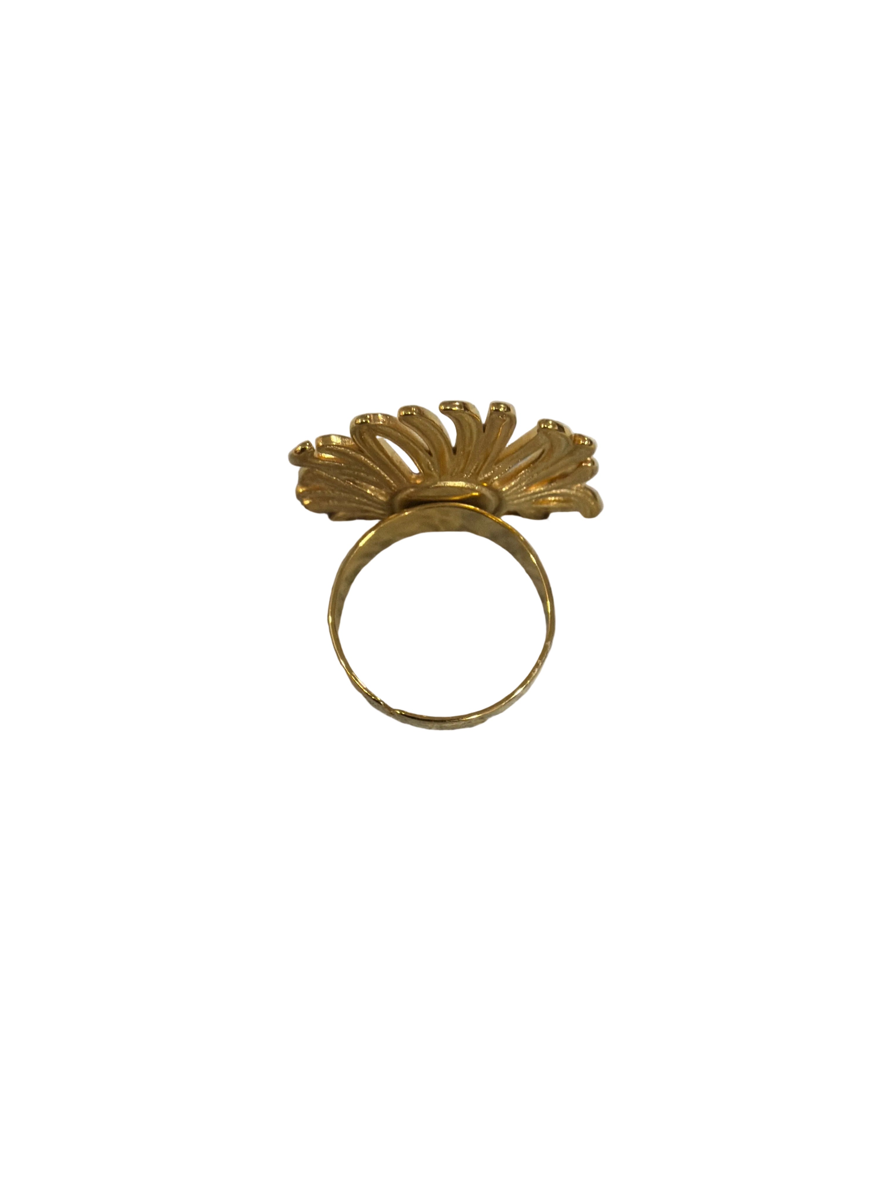 Anello fiore viola