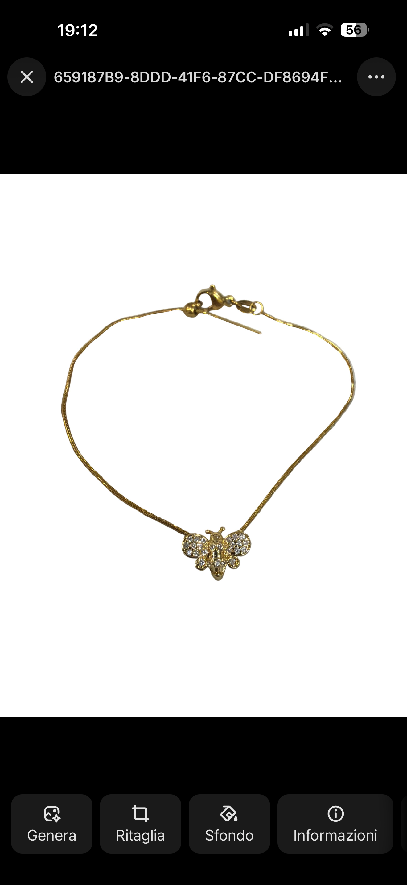 Collana ape zirconata